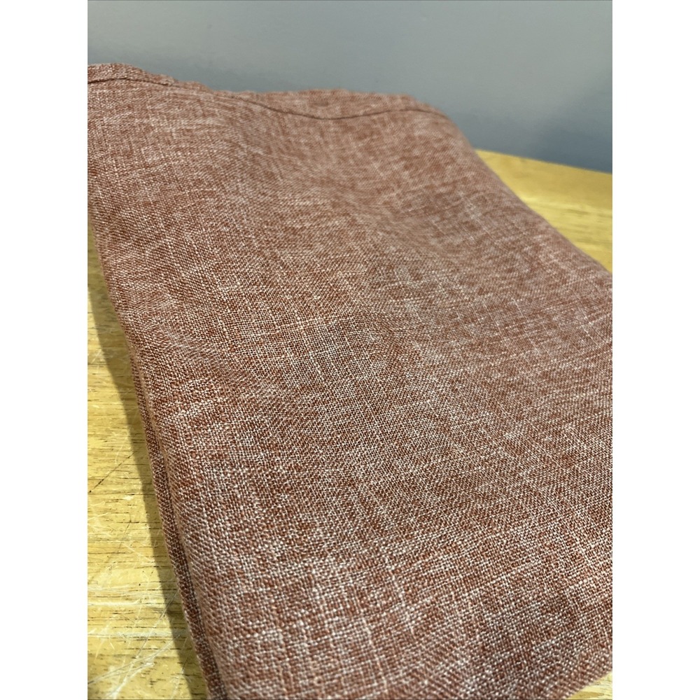 Laura Ashley Harper Tablecloth Orange Spice Weaved Fabric 58x84"